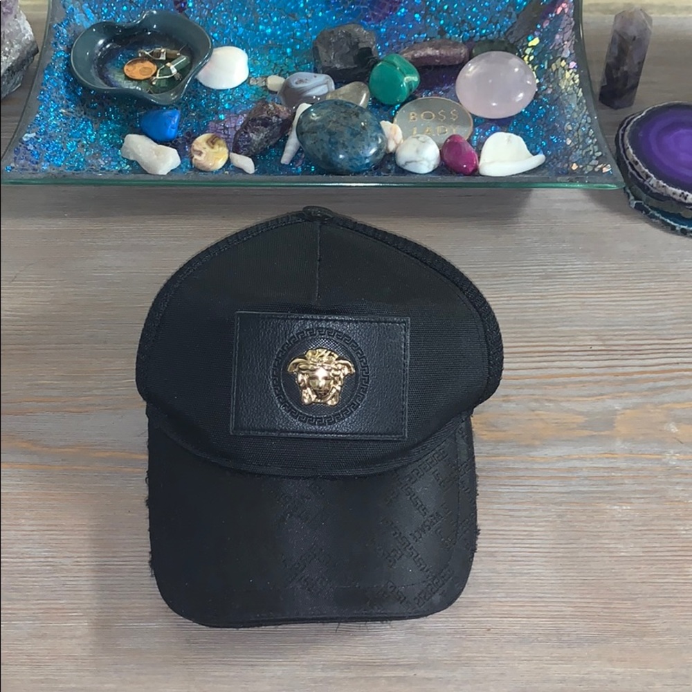 Gianni Versace Gold Medusa Hat